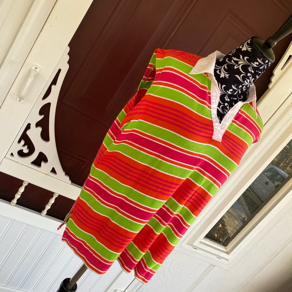 Fiorlini International Plus Women's Sleeveless Striped Top Size 18/20W - Picture 4 of 11